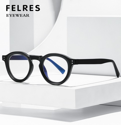 Round anti blue light glasses - anti,